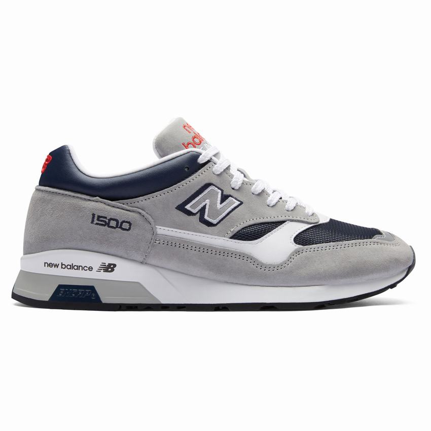 Mens Grey Navy Red Casual Shoes
